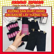 [BÁN SỈ] Quần Legging Lửng Nữ - Quần Legging Nữ Phối Áo Phông Nữ Siêu Xinh Hot Trendy